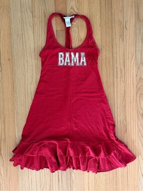 Crimson BAMA Ruffle Dress